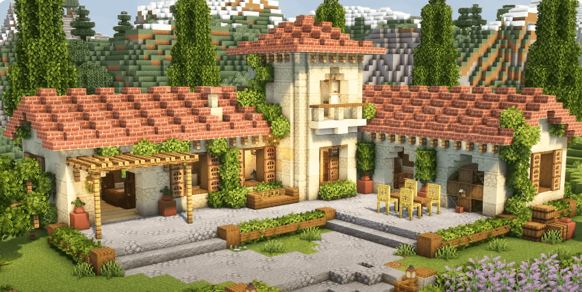 tuscan minecraft house