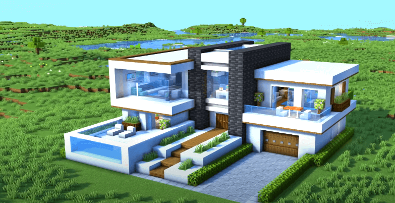 luxury mincraft house