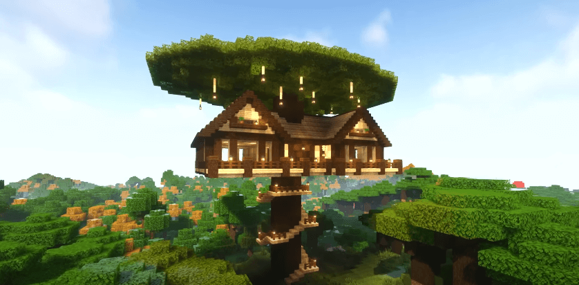 tree house in minecraft