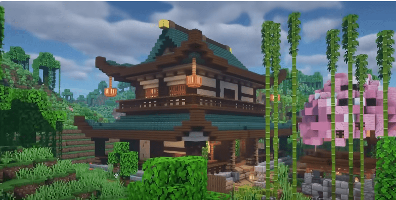 Japanese style minecraft house