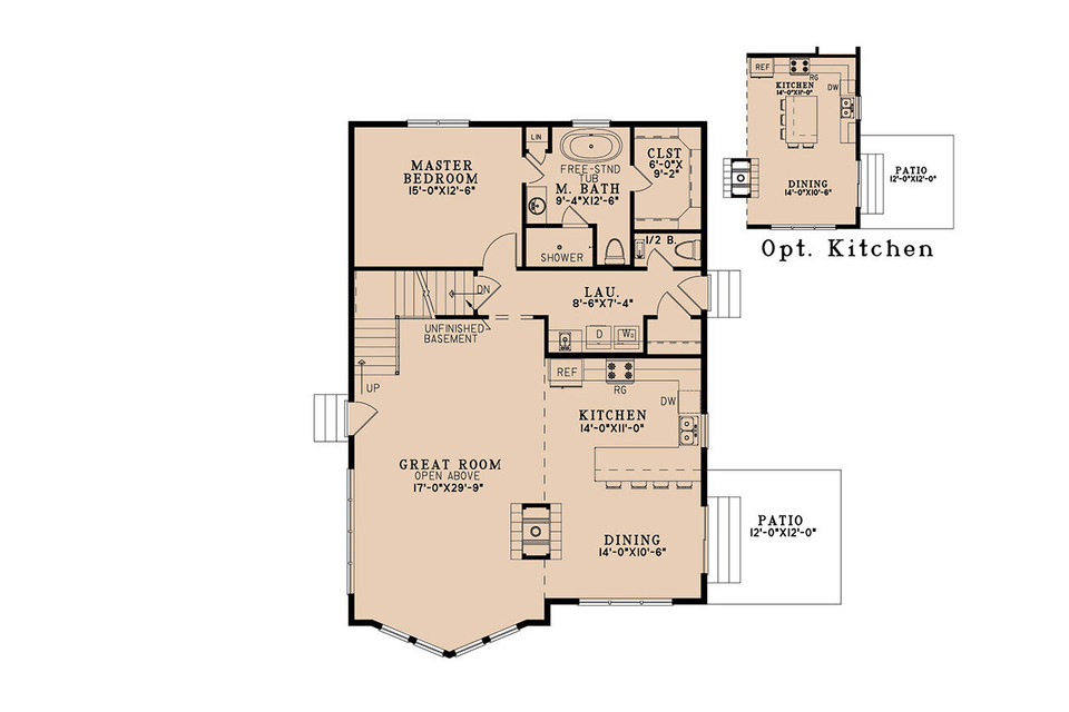 A FRame HOUSE PLAN LAYOUT