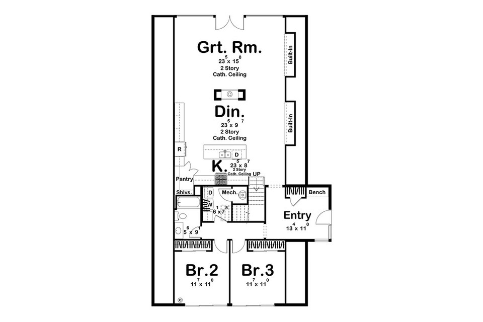 A FRAME HOUSE LAYOUT