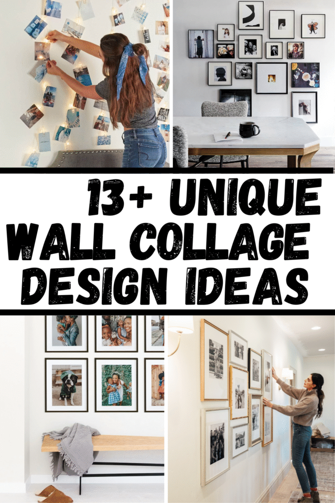unique and creative wall collage design ideas