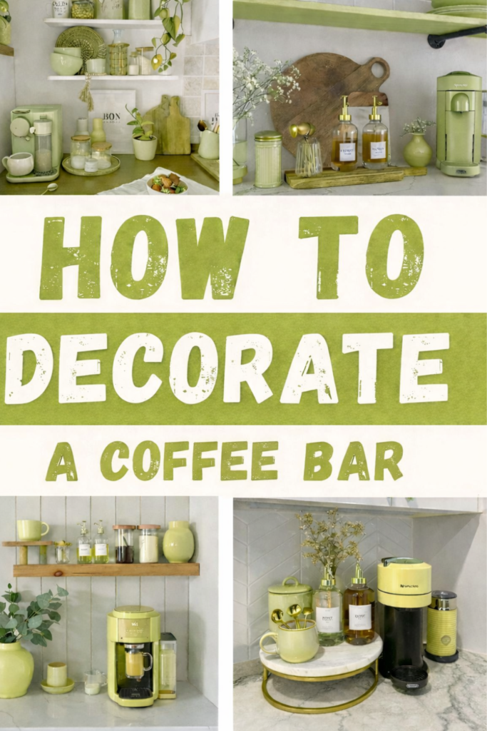 How To Decorate Coffee Bar. Simple Ideas