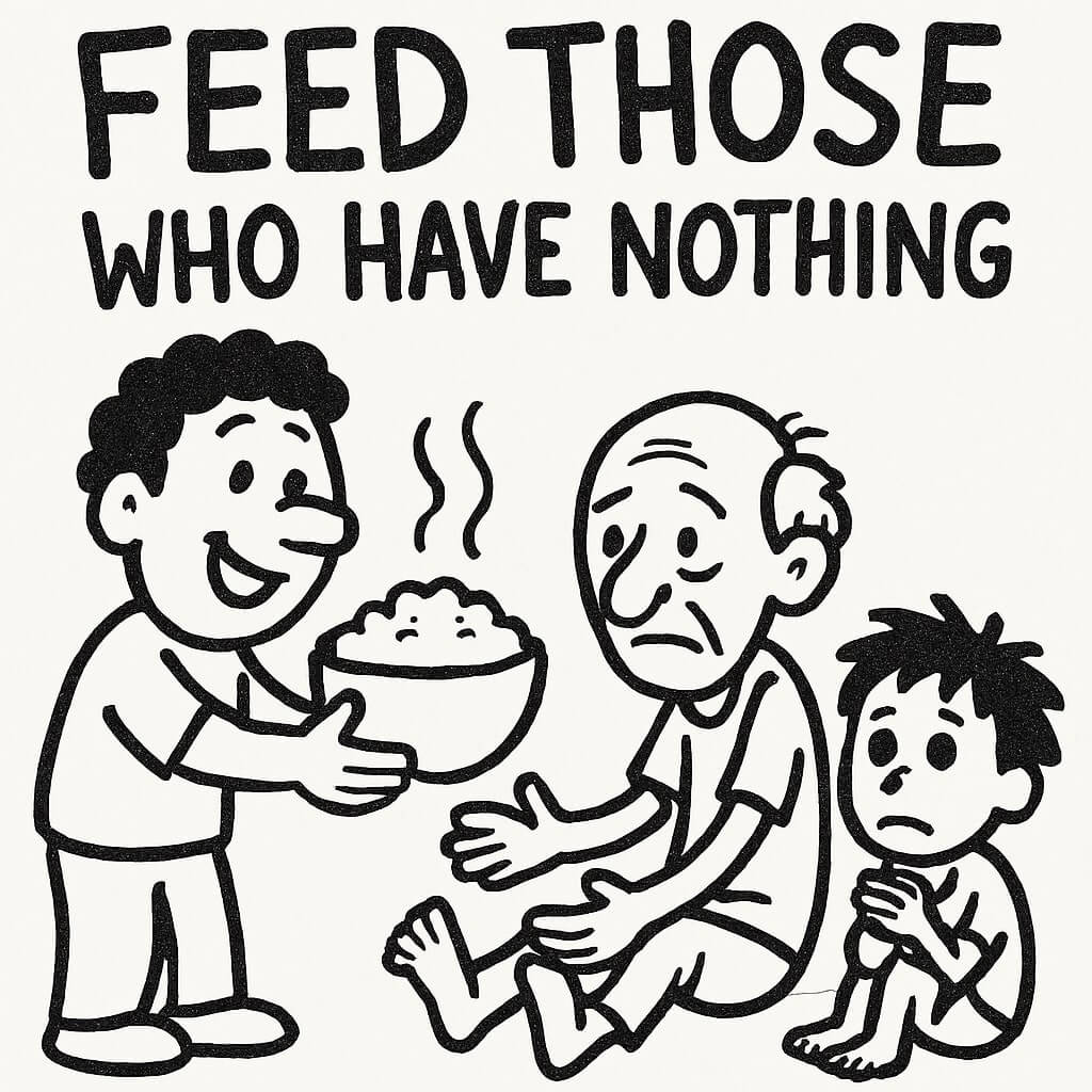 help the needy person