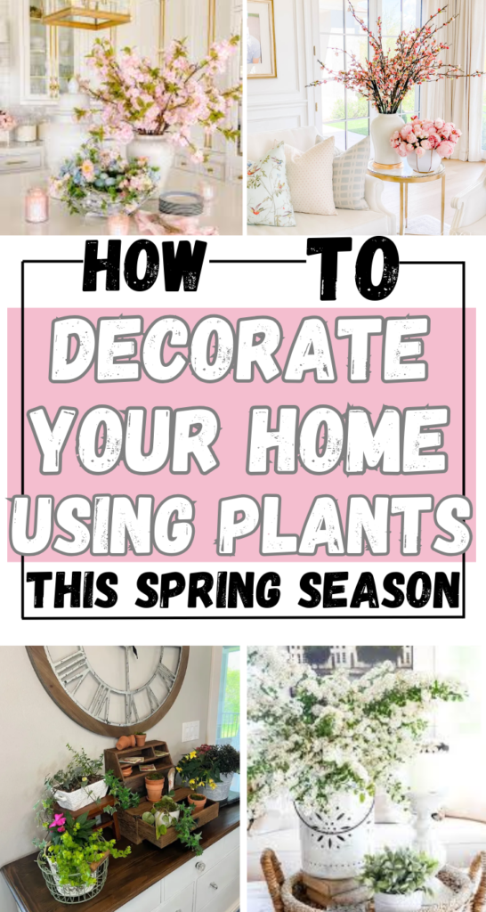 Spring Home Decor Ideas Using Plants