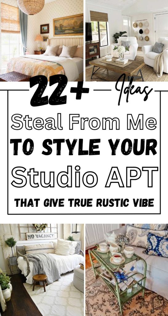 farmhouse style studio apartment decoration