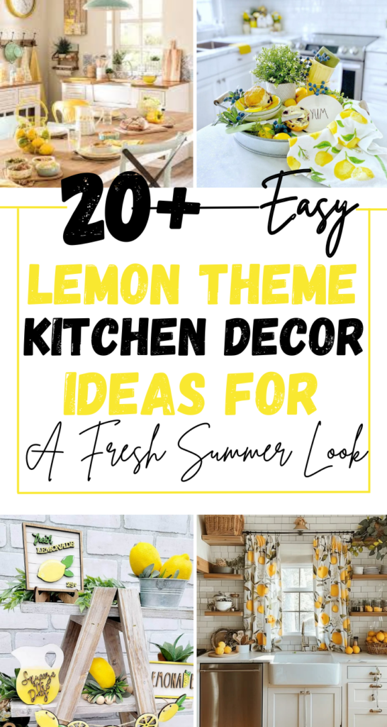 Lemon Theme Kitchen Decoration Ideas For Summer