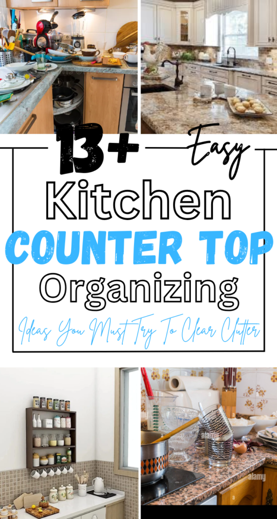 Kitchen Counter Top Organizing Ideas