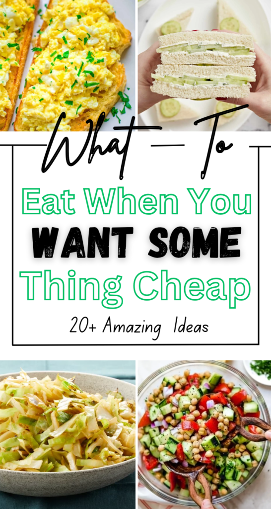 What to Eat When You Want Something Cheap