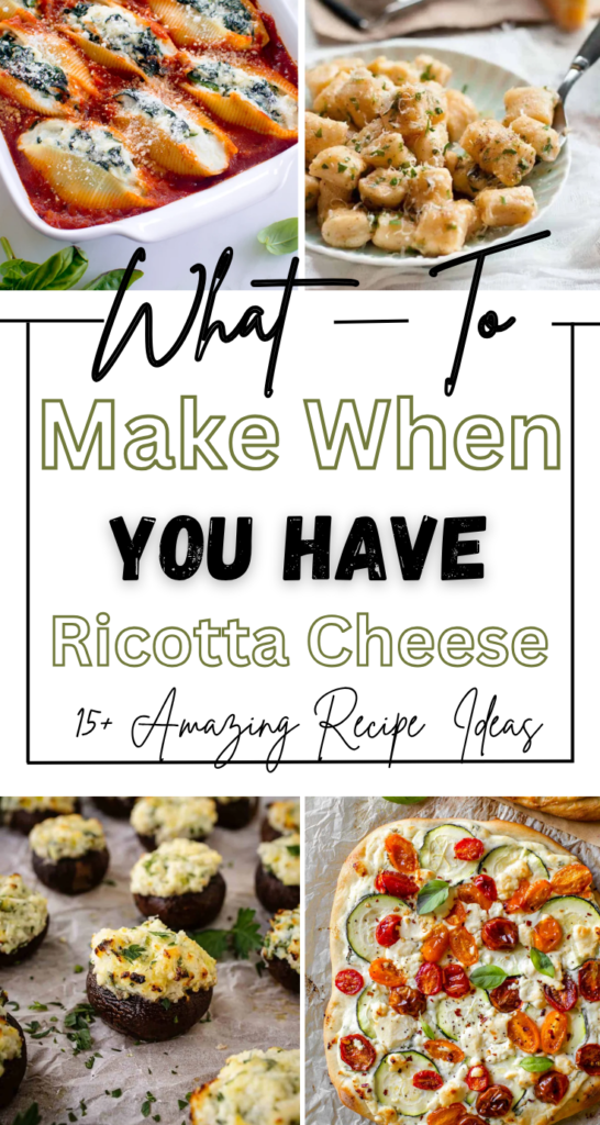 What to Make When You Have Ricotta Cheese