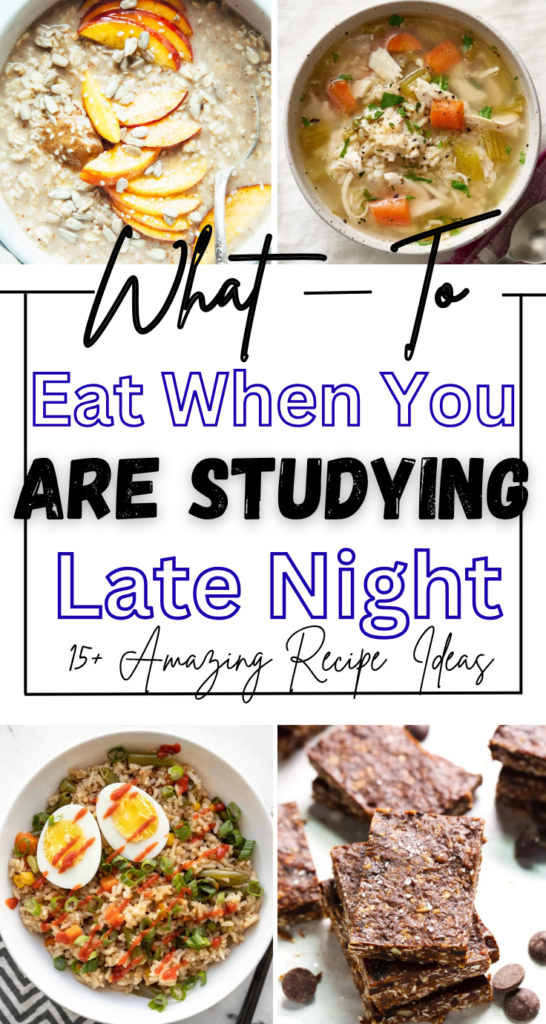 What to Eat When You're Studying Late
