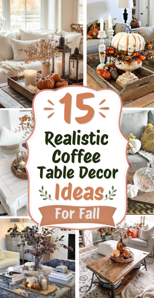 Coffee table decor ideas for fall season