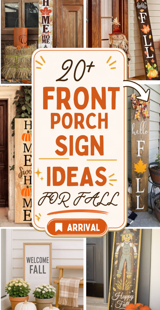 Fall Porch Sign Ideas to Make Your Entryway Feel Warm and Welcoming