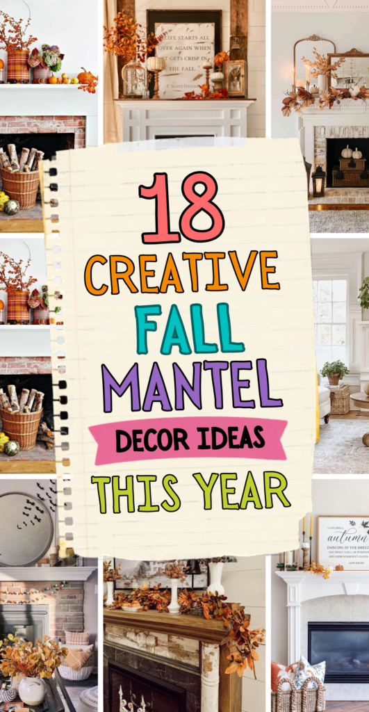 Creative Fall Mantel Decor Ideas 