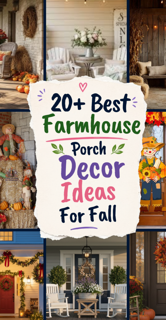 farmhouse porch decor ideas for fall season